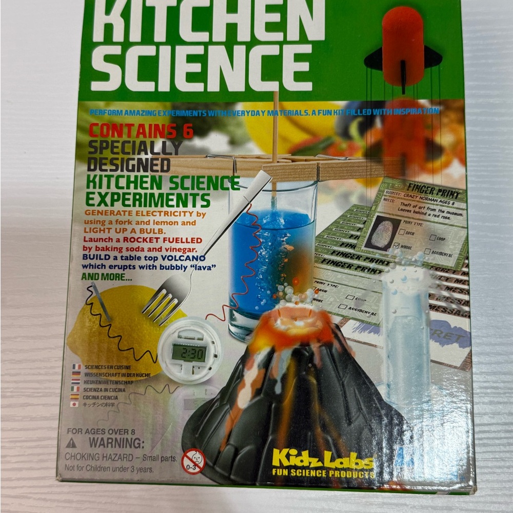 Kitchen Science Experiment Kit - Black, Orange, White